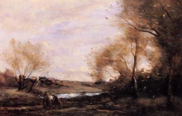 Peasant Village Artwork by Paul-Desire Trouillebert