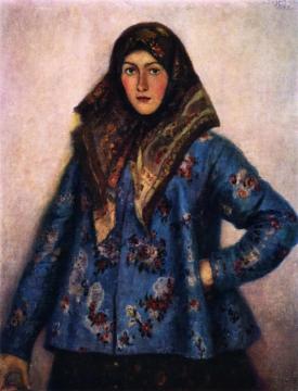 Cossack Girl Artwork by Vasili Ivanovich Surikov