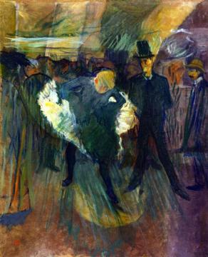 La Goulue And Boneless Valentin Artwork by Henri de Toulouse-Lautrec