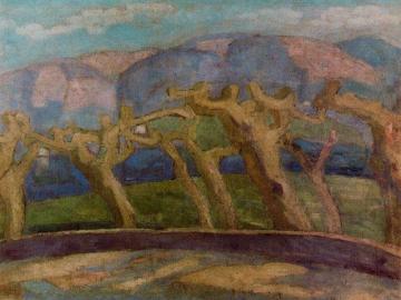 Alameda De Fuenterrabía En Invierno Artwork by Daniel Vazquez Diaz