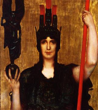 Pallas Athene Artwork by Franz von Stuck