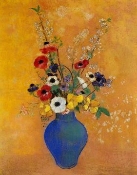 Vase of Flowers Artwork by Odilon Redon
