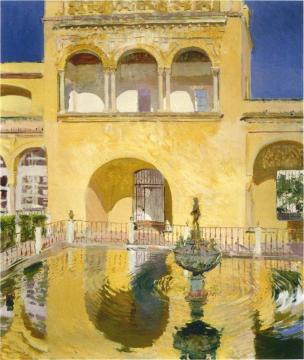 The Alcazar at Seville Artwork by Joaquin Sorolla y Bastida