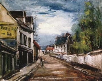Village Street Artwork by Maurice De Vlaminck
