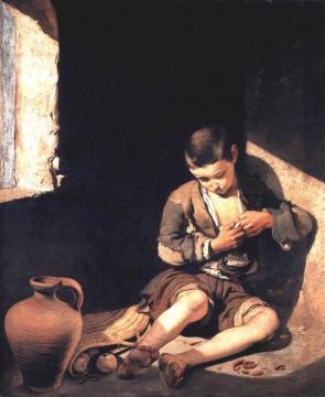 The Young Beggar Artwork by Bartolomé Esteban Murillo