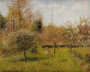Spring at Eragny Artwork by Camille Pissarro
