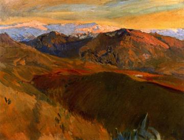 Sierra Nevada from the Cemetery, Granada Artwork by Joaquin Sorolla y Bastida