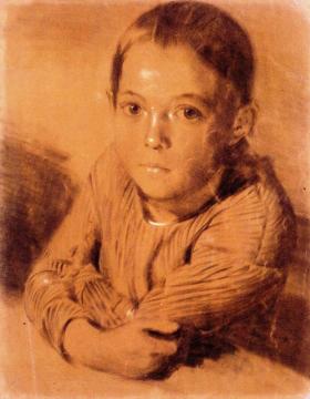 Portrait Of A Young Girl Artwork by Adolph von Menzel