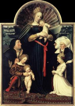 Darmstadt Madonna Artwork by Hans Holbein the Younger