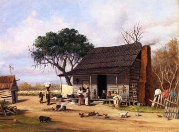 Cabin Scene Artwork by William Aiken Walker