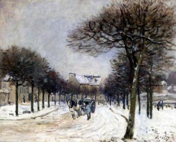 Road from Saint-Germain to Marly Artwork by Alfred Sisley