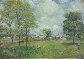 View of the Village Artwork by Alfred Sisley