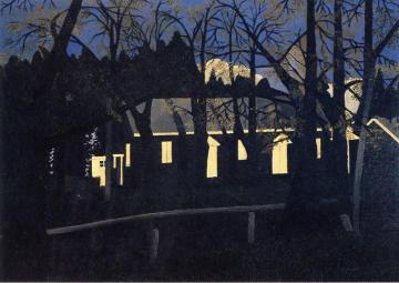 Birmingham Meeting House IV Artwork by Horace Pippin