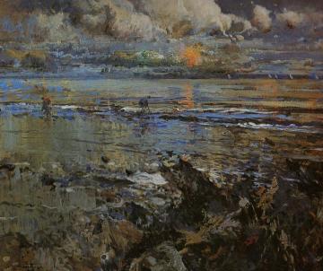 Marina Al Atardecer Artwork by Segundo Matilla Marina