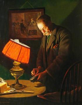 Sure To Catch Artwork by Charles Spencelayh