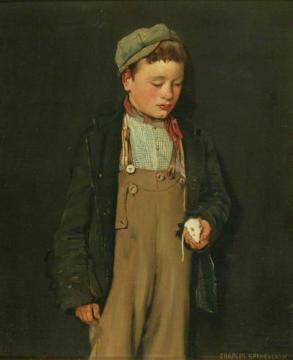 The White Rat Artwork by Charles Spencelayh