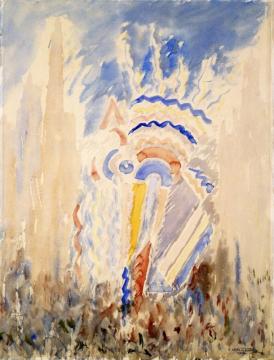 Times Square Abstraction No. 2 Artwork by Abraham Walkowitz