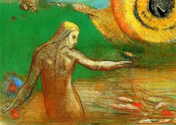 Flower of Blood Artwork by Odilon Redon