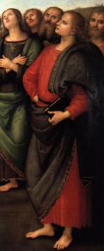 Assumption Of The Virgin (detail) Artwork by Pietro Perugino
