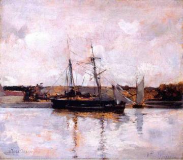 Boats At Dieppe Artwork by John Twachtman