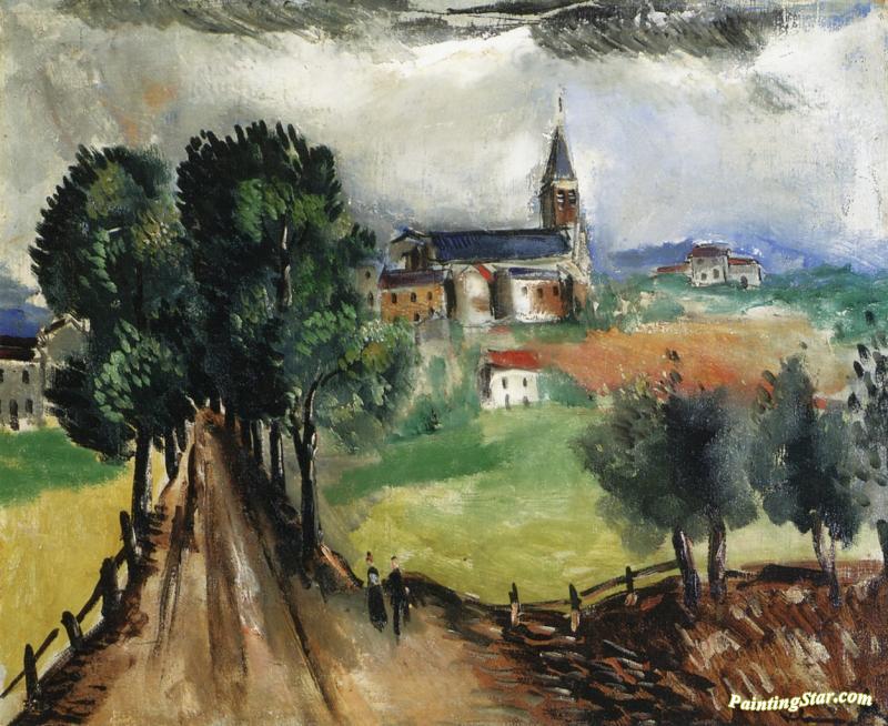 Route To The Village Artwork by Maurice De Vlaminck