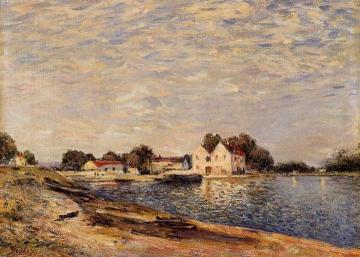 Saint-Mammes, on the Banks of the Loing Artwork by Alfred Sisley