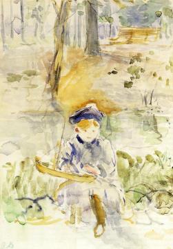 Julie and Her Boat Artwork by Berthe Morisot