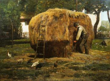 The Barnyard Artwork by Frederick Childe Hassam