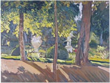 Gardens of La Granja Artwork by Joaquin Sorolla y Bastida