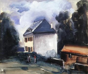 House And Laundry Near Valmandois Artwork by Maurice De Vlaminck