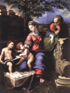 Holy Family below the Oak Artwork by Raphael