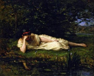 Study - The Water's Edge Artwork by Berthe Morisot