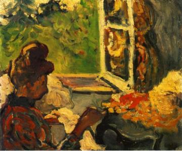Woman Seated Near A Window Artwork by Louis Valtat