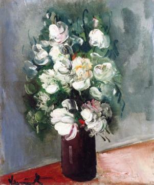 Bouquet Of White Flowers Artwork by Maurice De Vlaminck