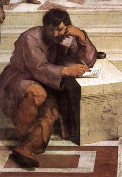 The School of Athens (detail 2) (Stanza della Segnatura) Artwork by Raphael