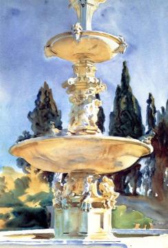 In A Medici Villa Artwork by John Singer Sargent