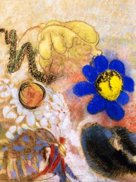 Underwater Flora Artwork by Odilon Redon