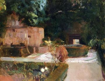 The Los Adarves Gardens, The Alhambra, Granada Artwork by Joaquin Sorolla y Bastida