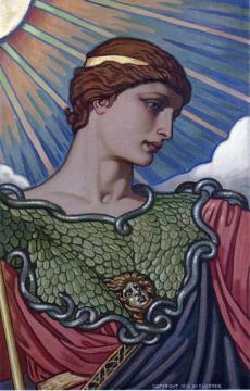 Head Of Minerva Artwork by Elihu Vedder