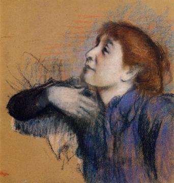Bust of a Woman Artwork by Edgar Degas