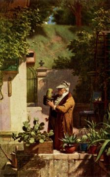 The Cactus Lover Artwork by Carl Spitzweg