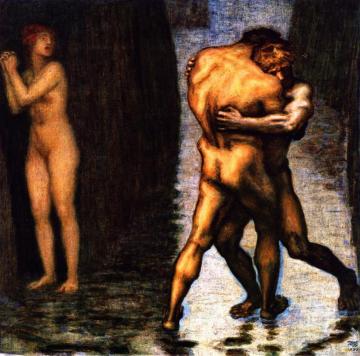 Fight For The Female Artwork by Franz von Stuck