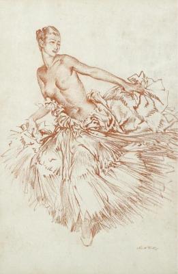 Dancer In Flight Artwork by Sir William Russell Flint