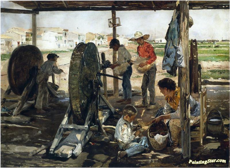 Ropemakers Artwork by Joaquin Sorolla y Bastida