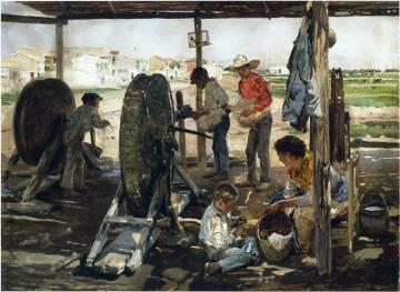 Ropemakers Artwork by Joaquin Sorolla y Bastida