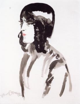 Svata Zapletal In Profile Artwork by Kees Van Dongen