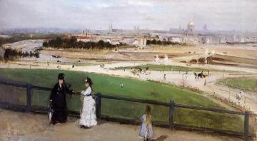 View of Paris from the Trocadero Heights Artwork by Berthe Morisot
