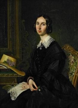 Portrait Of Maria Helena Arfwedson Artwork by Olof Johan Sodermark