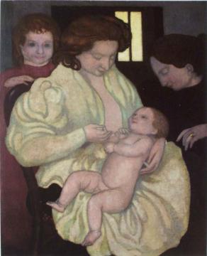 Motherhood Artwork by Maurice Denis