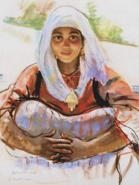 Lit by the Sun Artwork by Zinaida Serebriakova